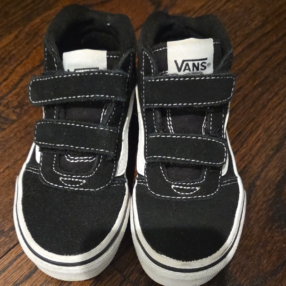 Vans Kids Black and White Sneakers